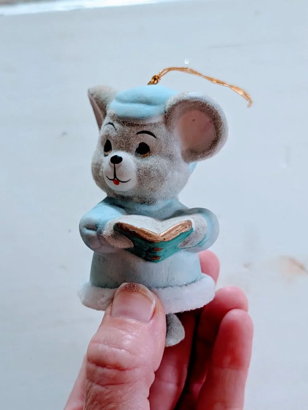 VTG Jasco Soft'N Snoozy Chimers Christmas Mouse Bell Ornament Book 3